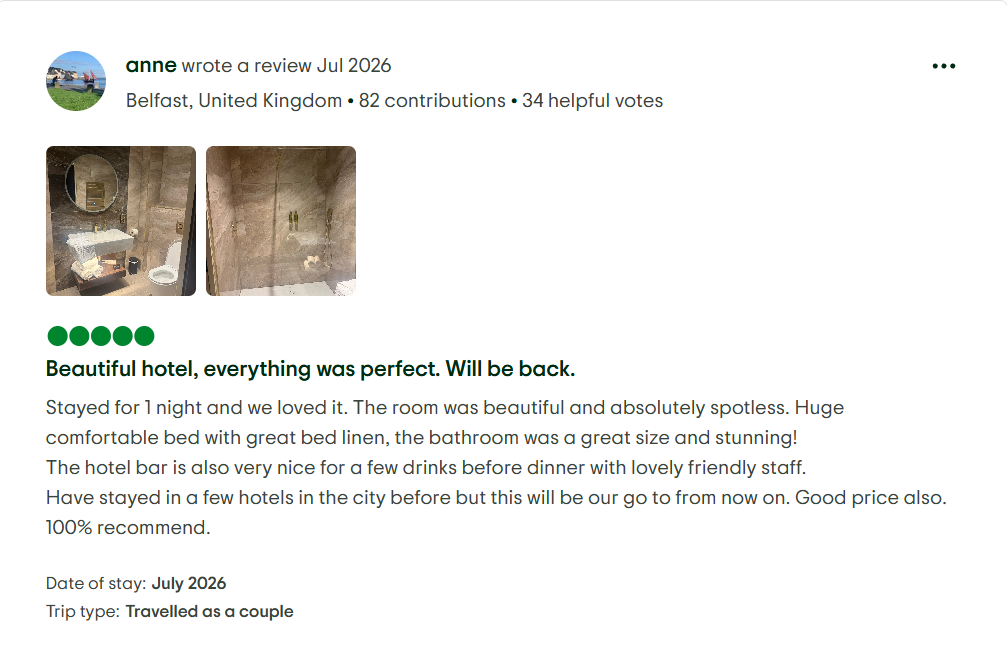 Guest review of the Walled City Hotel