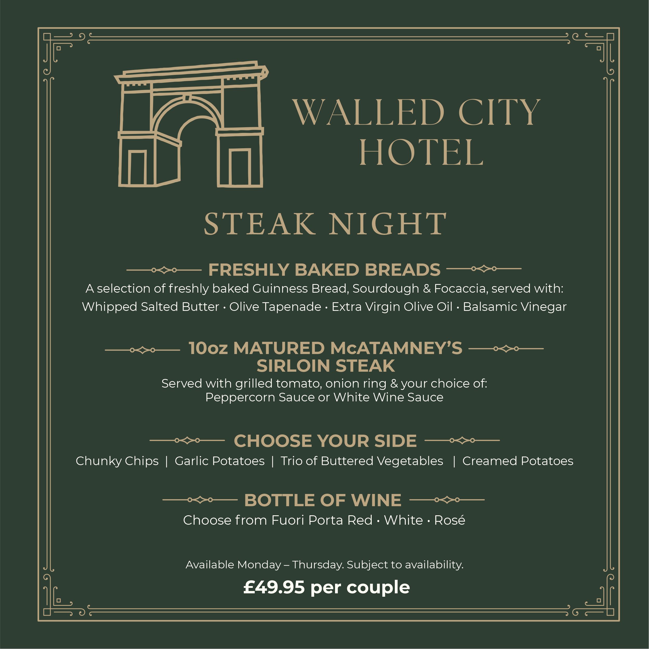 Date Night Menu